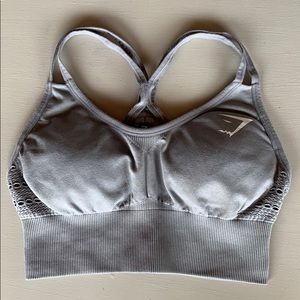 RARE discontinued Gymshark gray sports bra